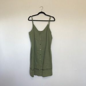 Vince Camuto Twill Snap Button Front Dress Size XL